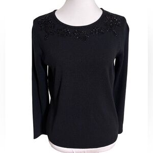Mercer Street Studio Black Embellished Sweater